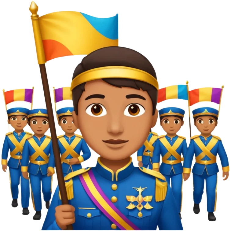 banner carrier Parade Marchers emoji