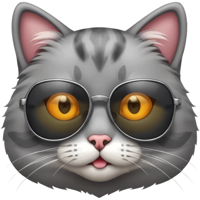 Cat wearing sunglasses emoji