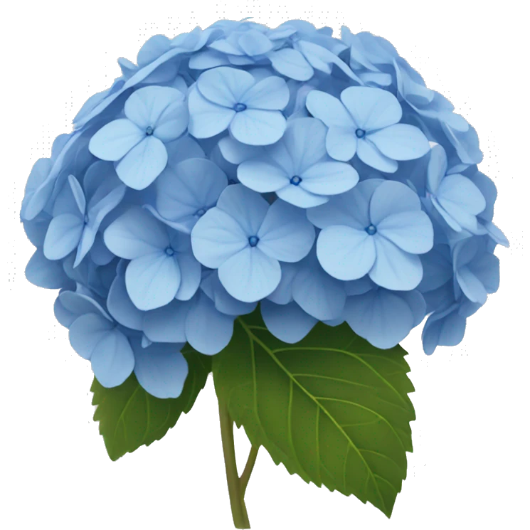 Blue hydrangea emoji