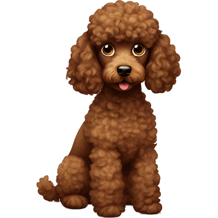 brown poodle emoji