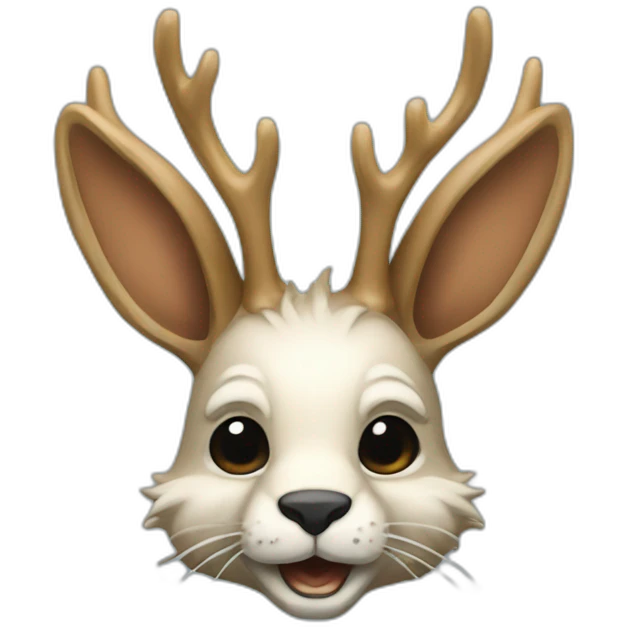 jackalope in a business suit emoji