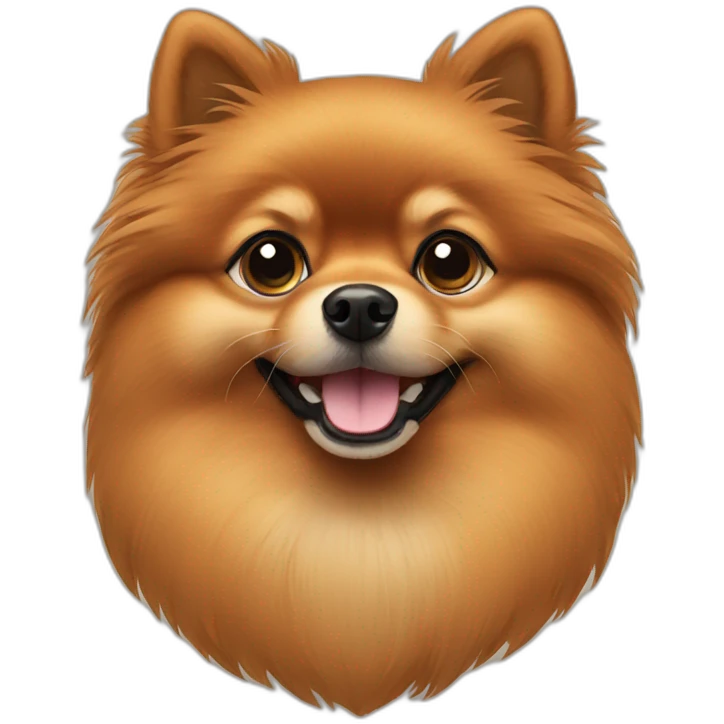 Brown Pomeranian  emoji