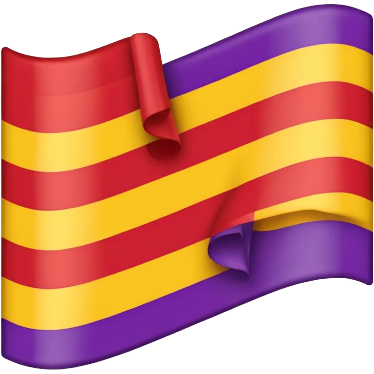 Bandera republicana española sin el símbolo del medio emoji