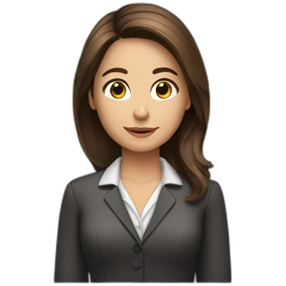 receptionist desk brown hair emoji