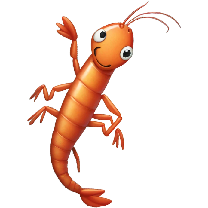 shrimp rock climbing  emoji