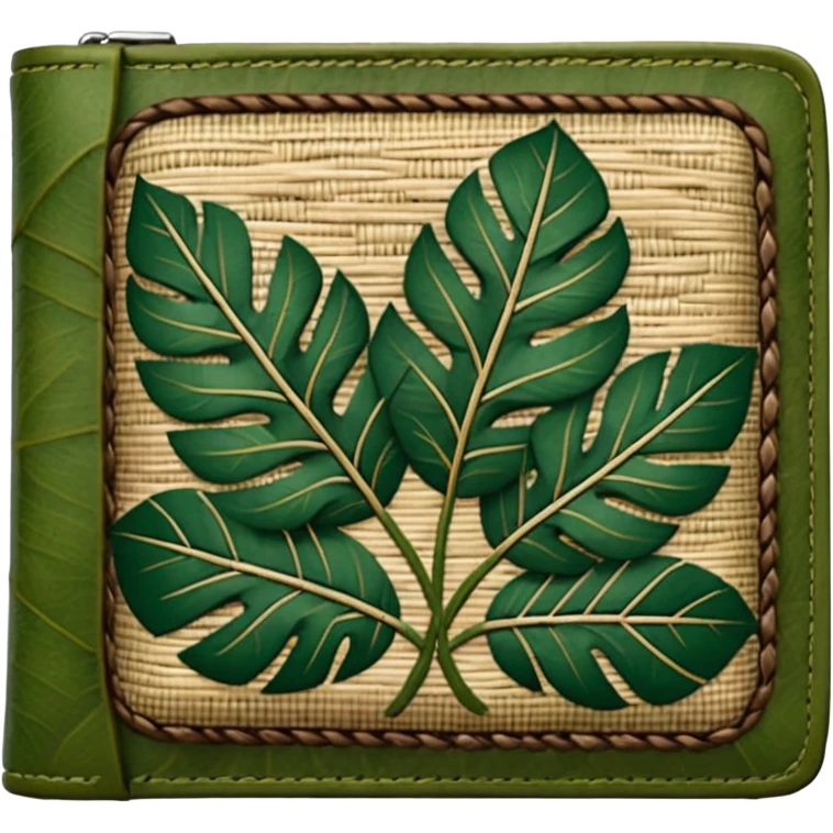 Carteras artesanales echas de ojas del chaguar 
 emoji