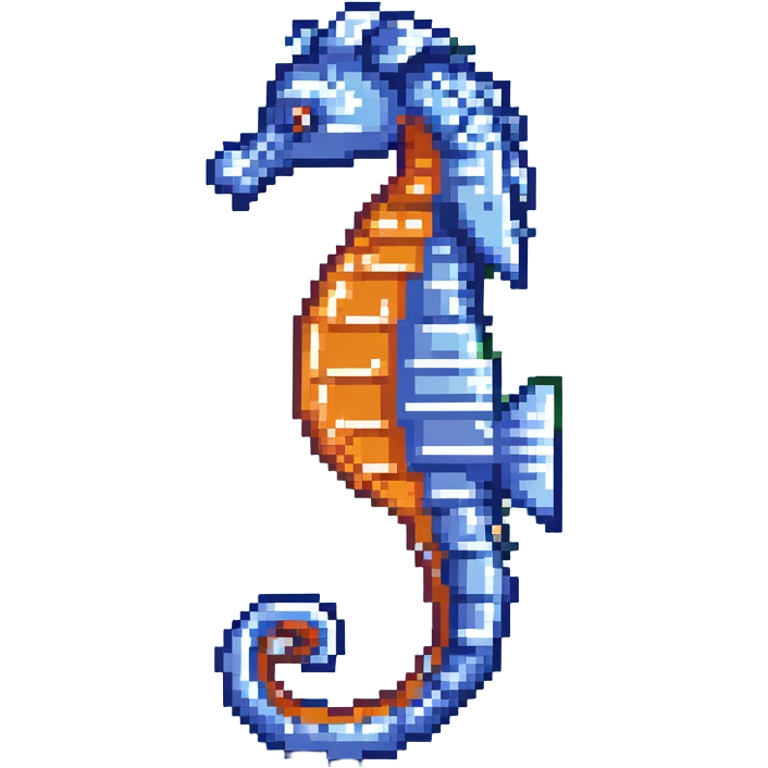 blue seahorse emoji