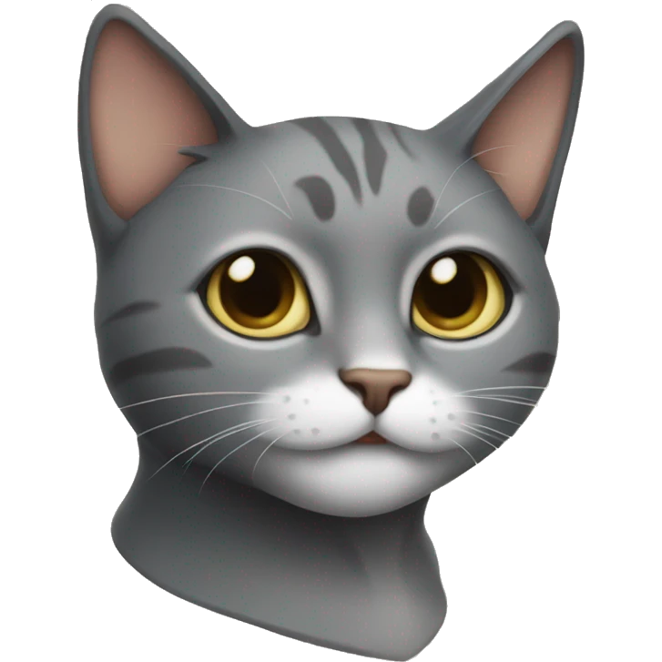 Cat with a sord emoji
