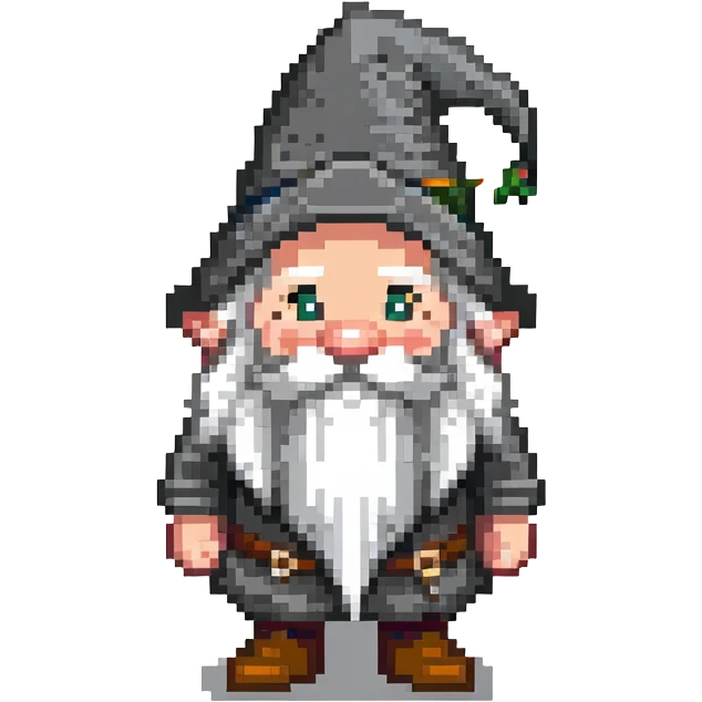 Gnome with beard emoji