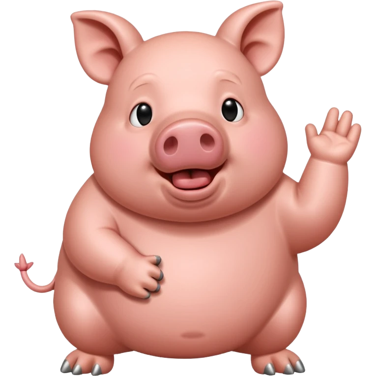 Un cochon qui fait stop  emoji