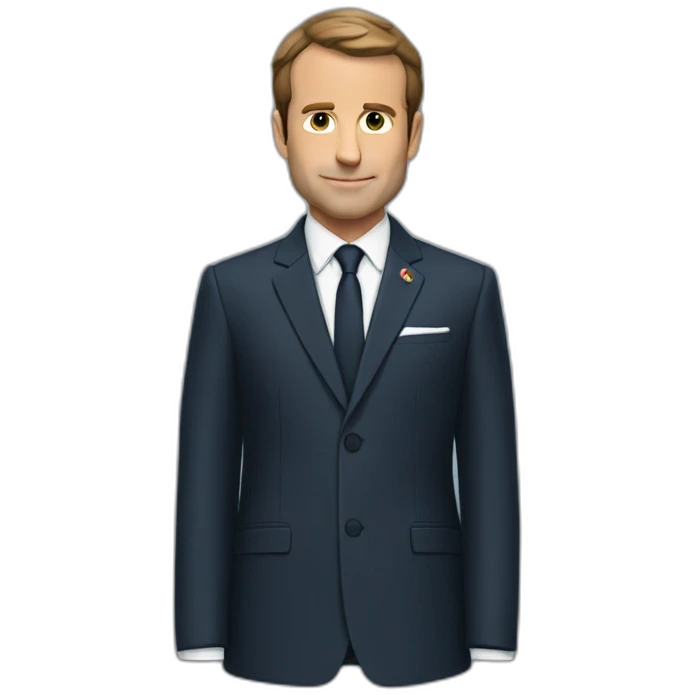 Macron suit emoji