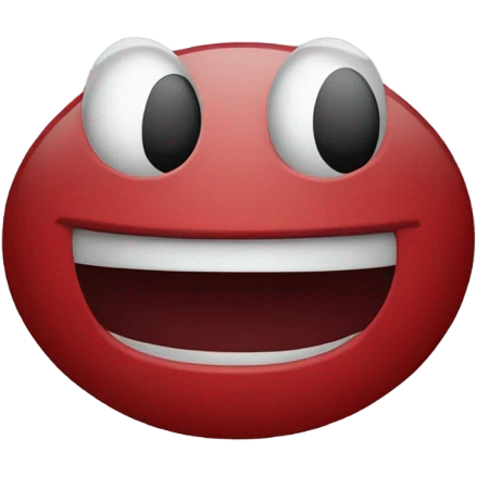 redondo rojo oscuro emoji
