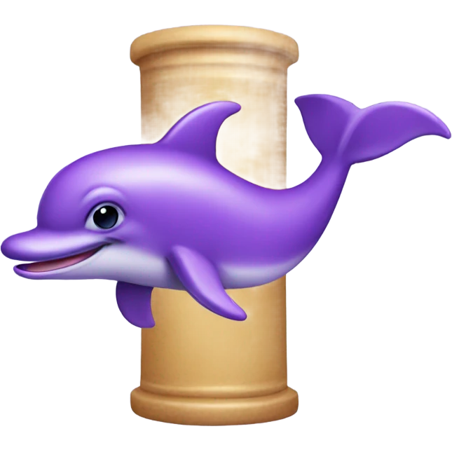 Purple dolphin emoji