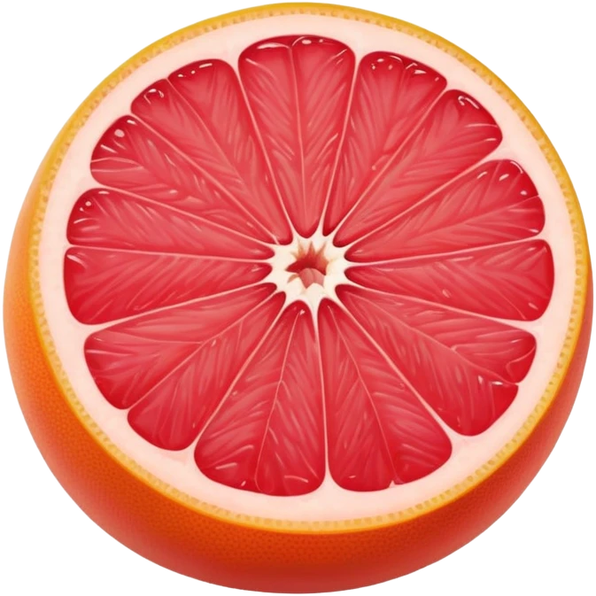 juicy grapefruit (pompelmo) with pink flesh emoji