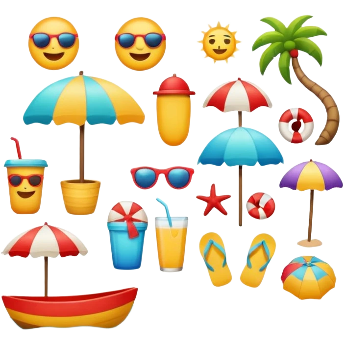 beach emojis  emoji