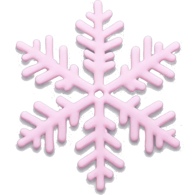 pastel pink snowflake  emoji