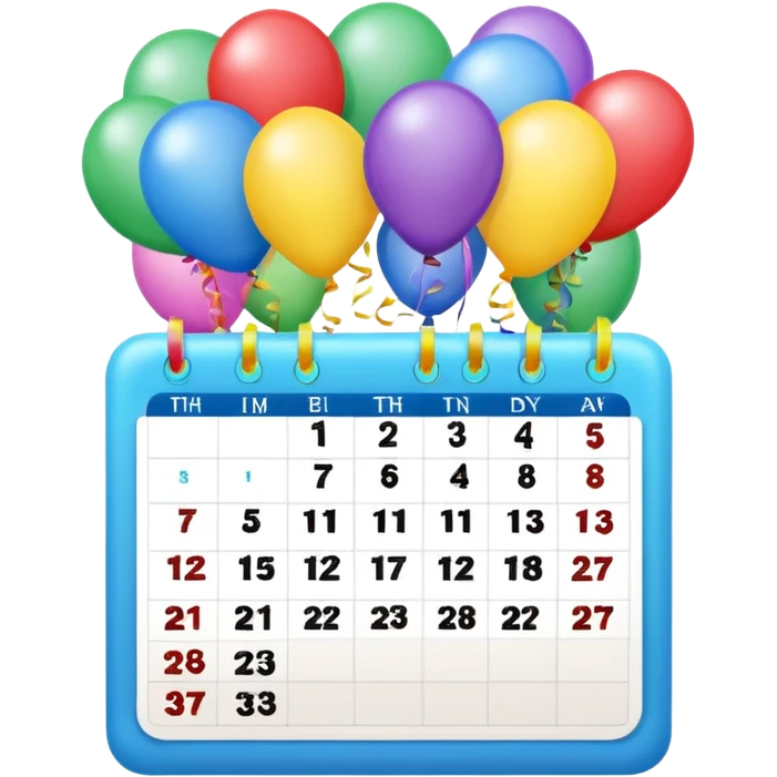 Birthday Calendar emoji