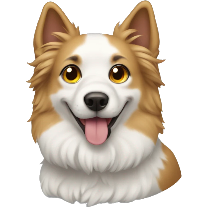 Dog with a çat emoji