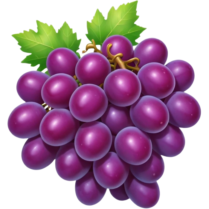 Purple grape crown emoji
