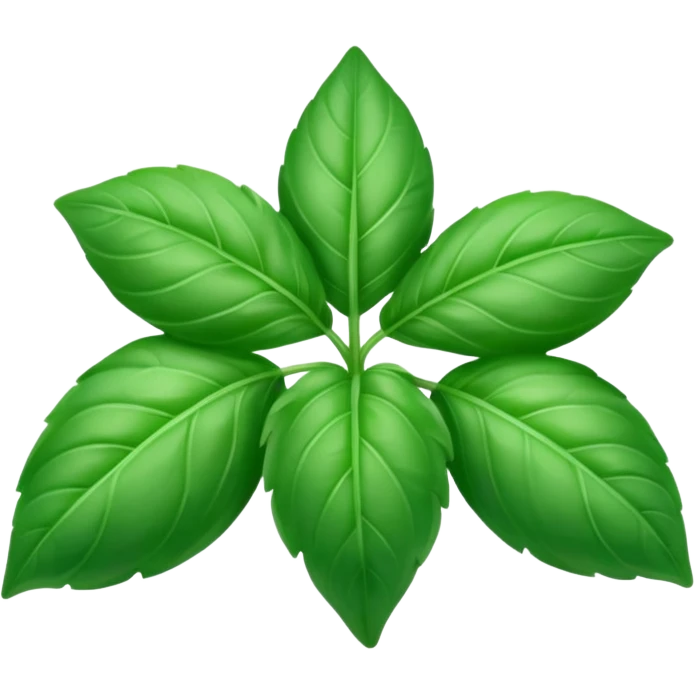 green and purple basil leaf emoji