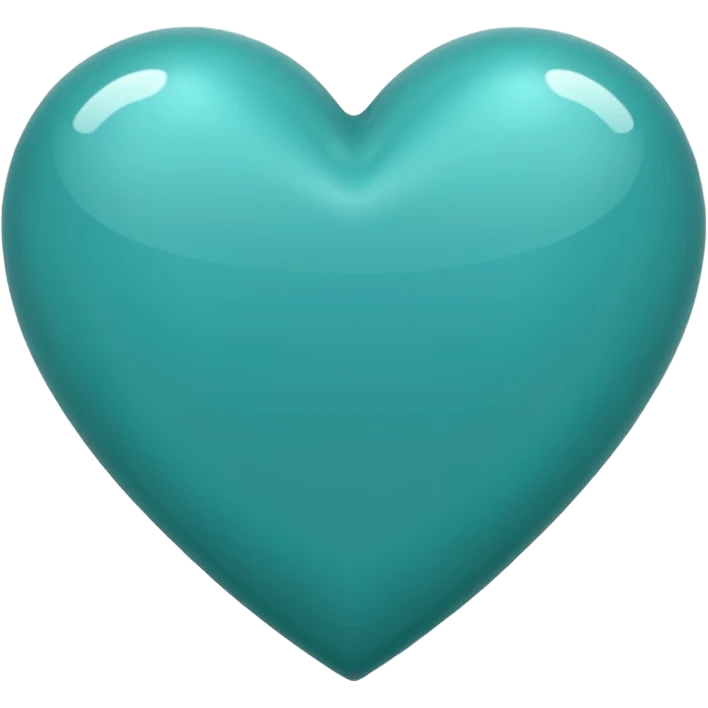 Teal heart emoji