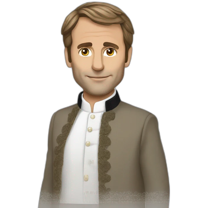 Macron en tenue traditionnel afghan emoji
