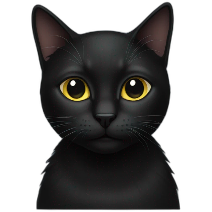 Black cat emoji