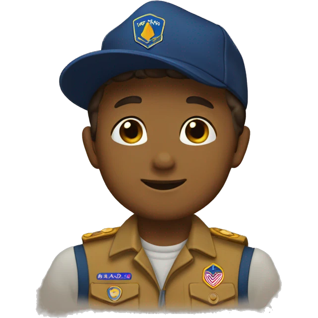Cub Scout saluting emoji