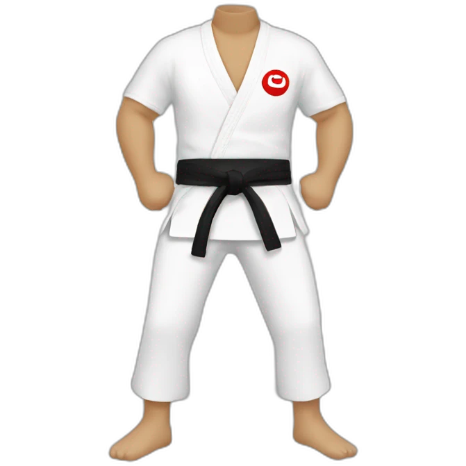 White belt emoji