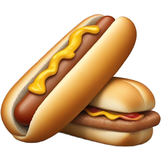 hot dog with gray bread emoji