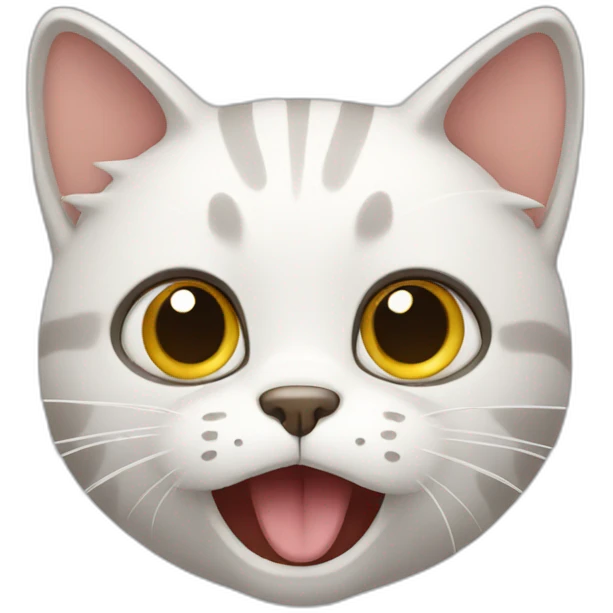 cat shocked emoji