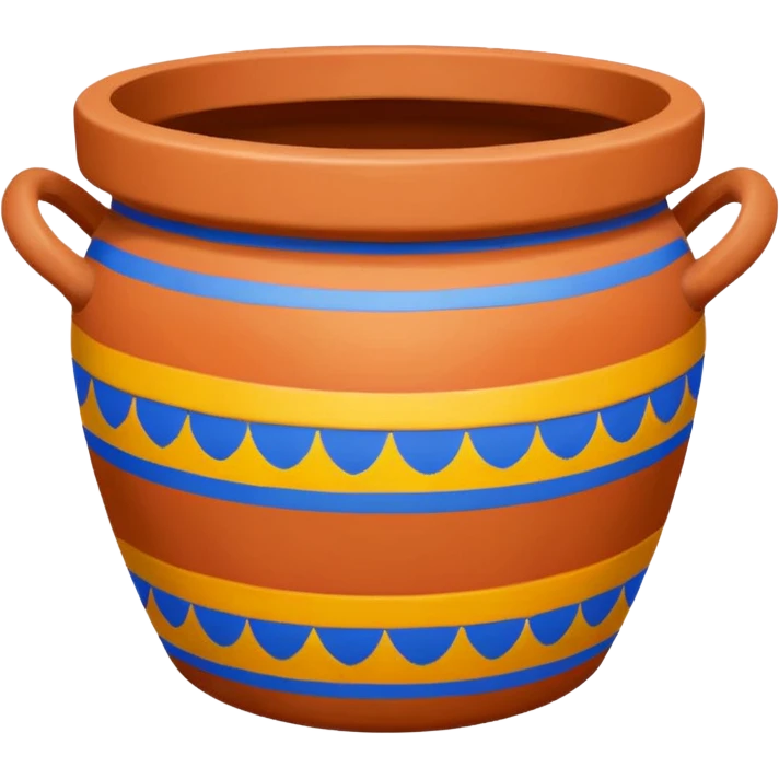 Painted Clay Pot emoji