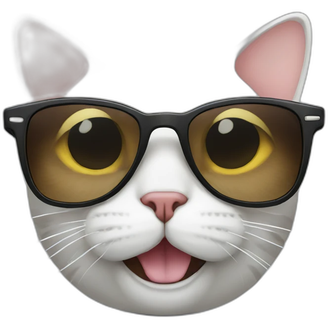 Cat with sunglasses emoji