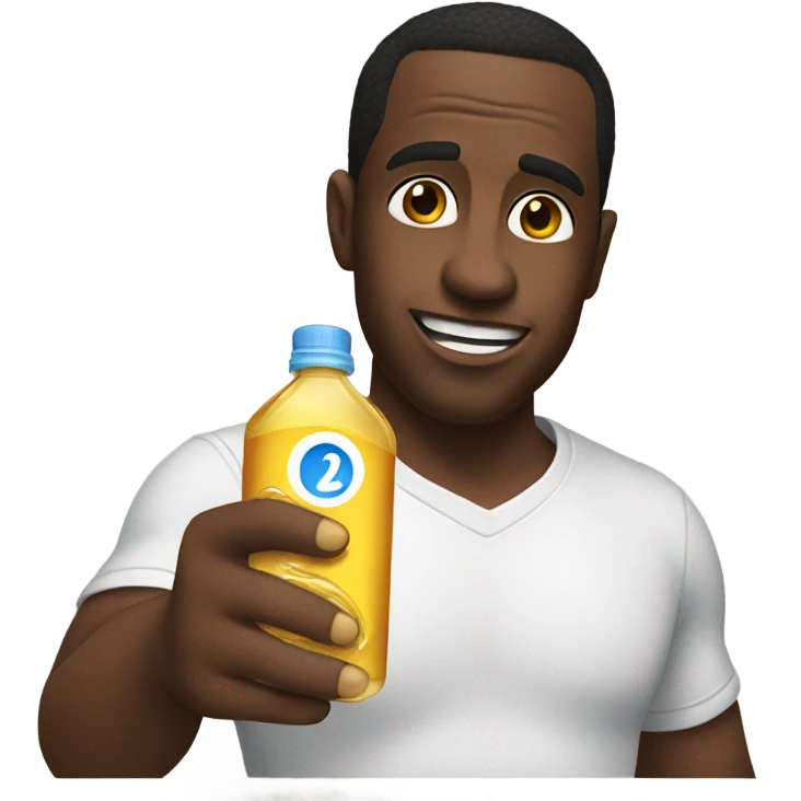 Diddy holding baby oil emoji