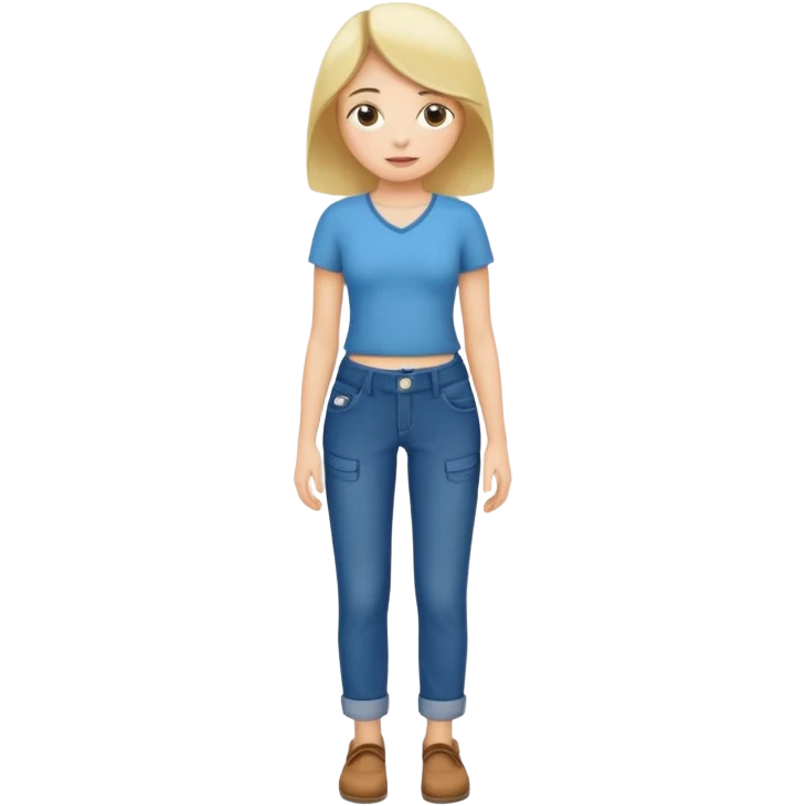 Girl pull pockets out of pants to show she's broke  emoji