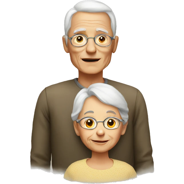 old people and child emoji