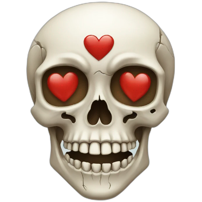 skull heart emoji