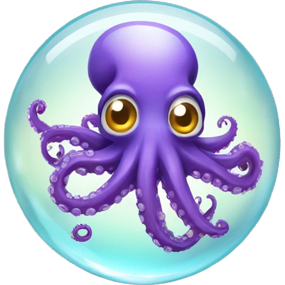 crystal ball with cute surgical octopus emoji