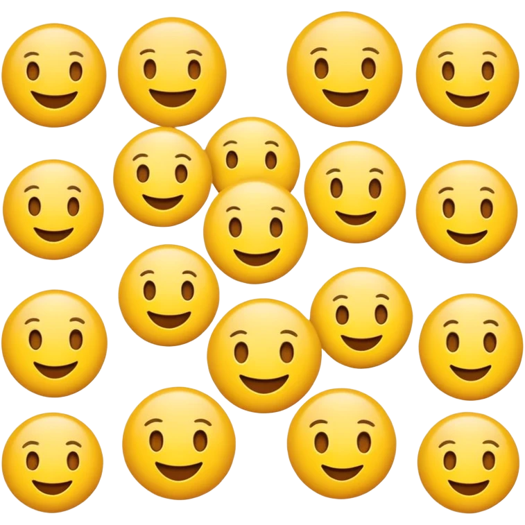 Standar and simple emoticon emoji