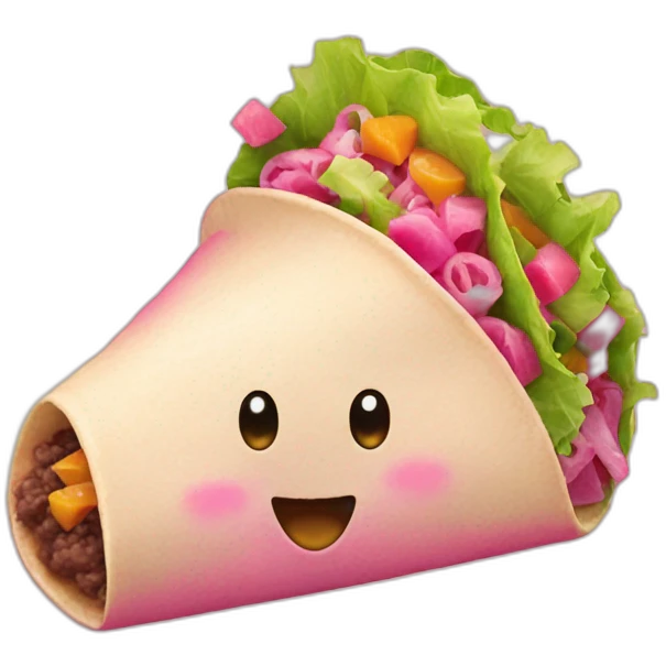 pink taco emoji