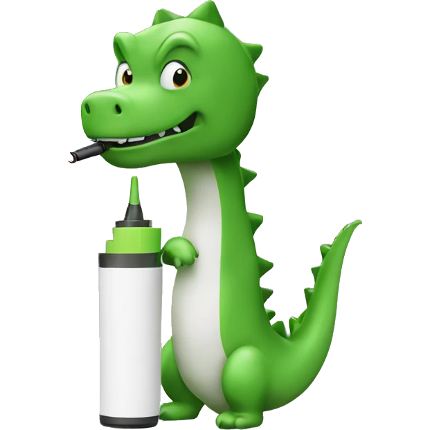dinasour vaping emoji