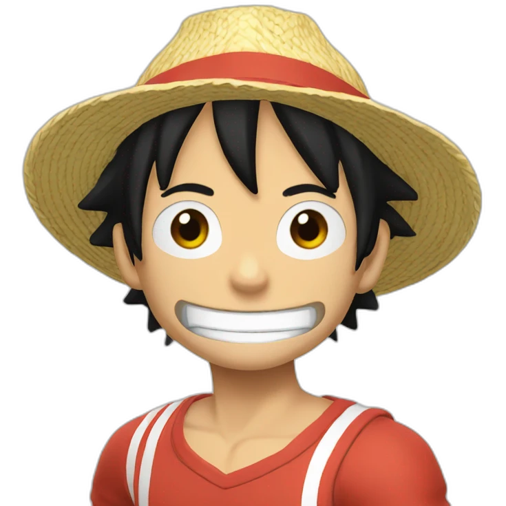 Luffy fait du tennis emoji