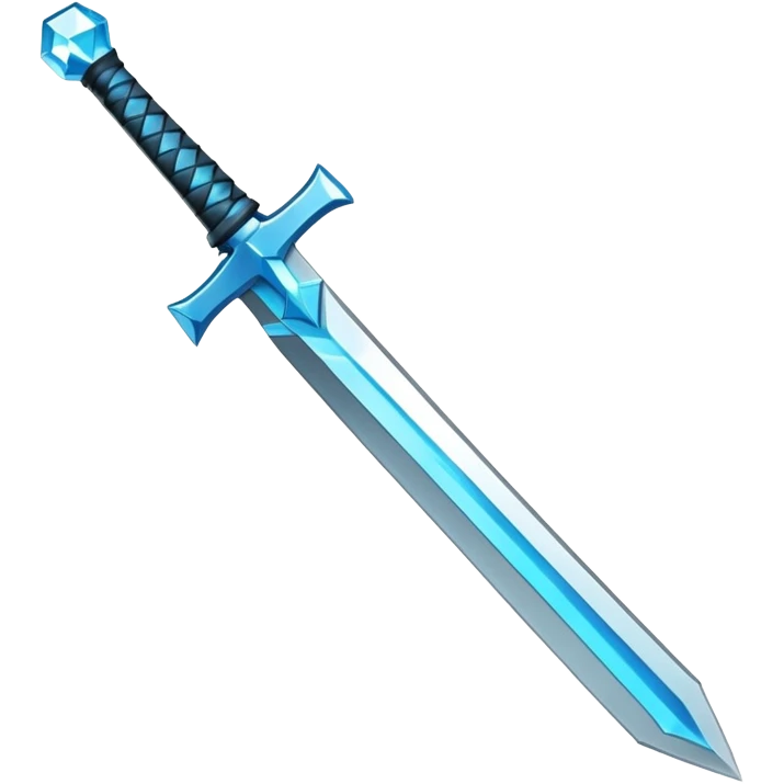 Minecraft diamond sword emoji