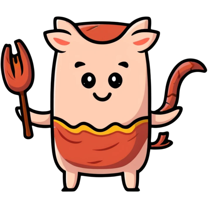 bacon with a sarcastic expression emoji
