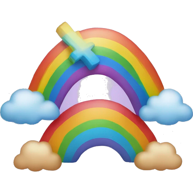 rainbow with an x on top emoji
