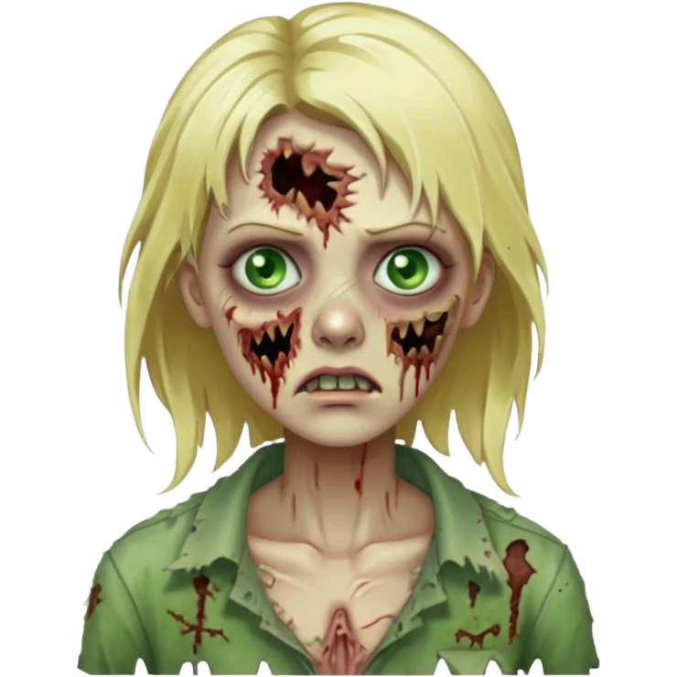 blonde zombie emoji