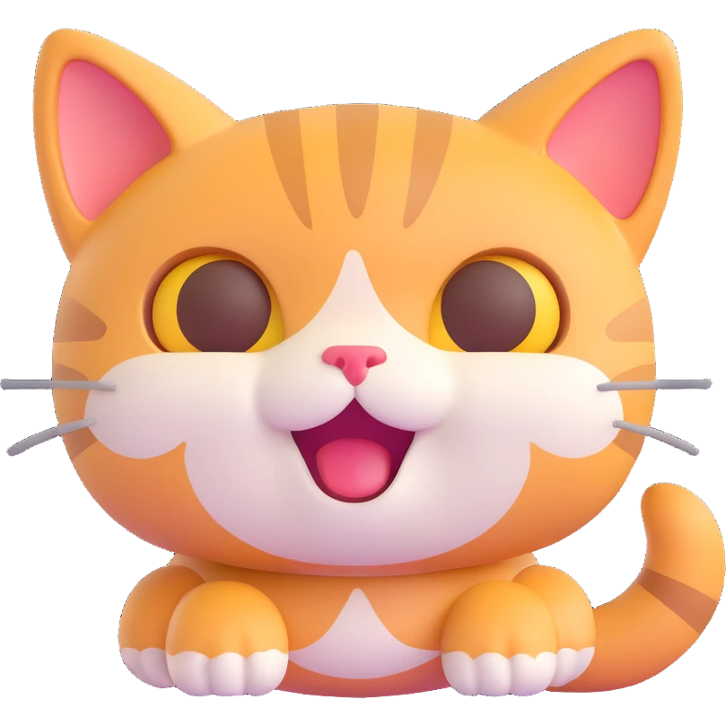 A cute cat emoji emoji