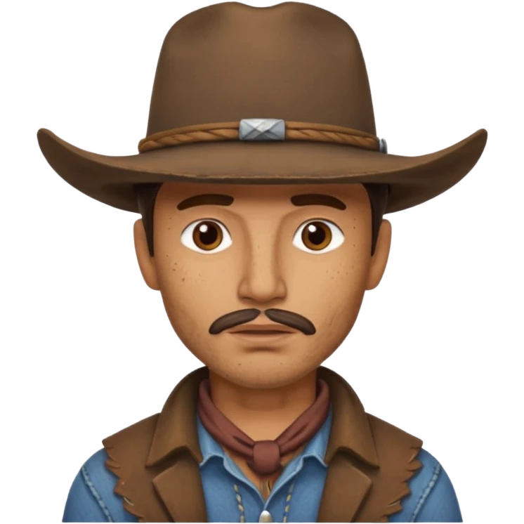 Man cowboy head emoji