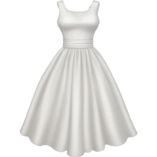 A dress emoji