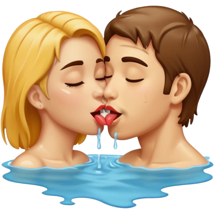 Suck wet tongue kiss emoji